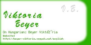 viktoria beyer business card